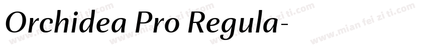 Orchidea Pro Regula字体转换
